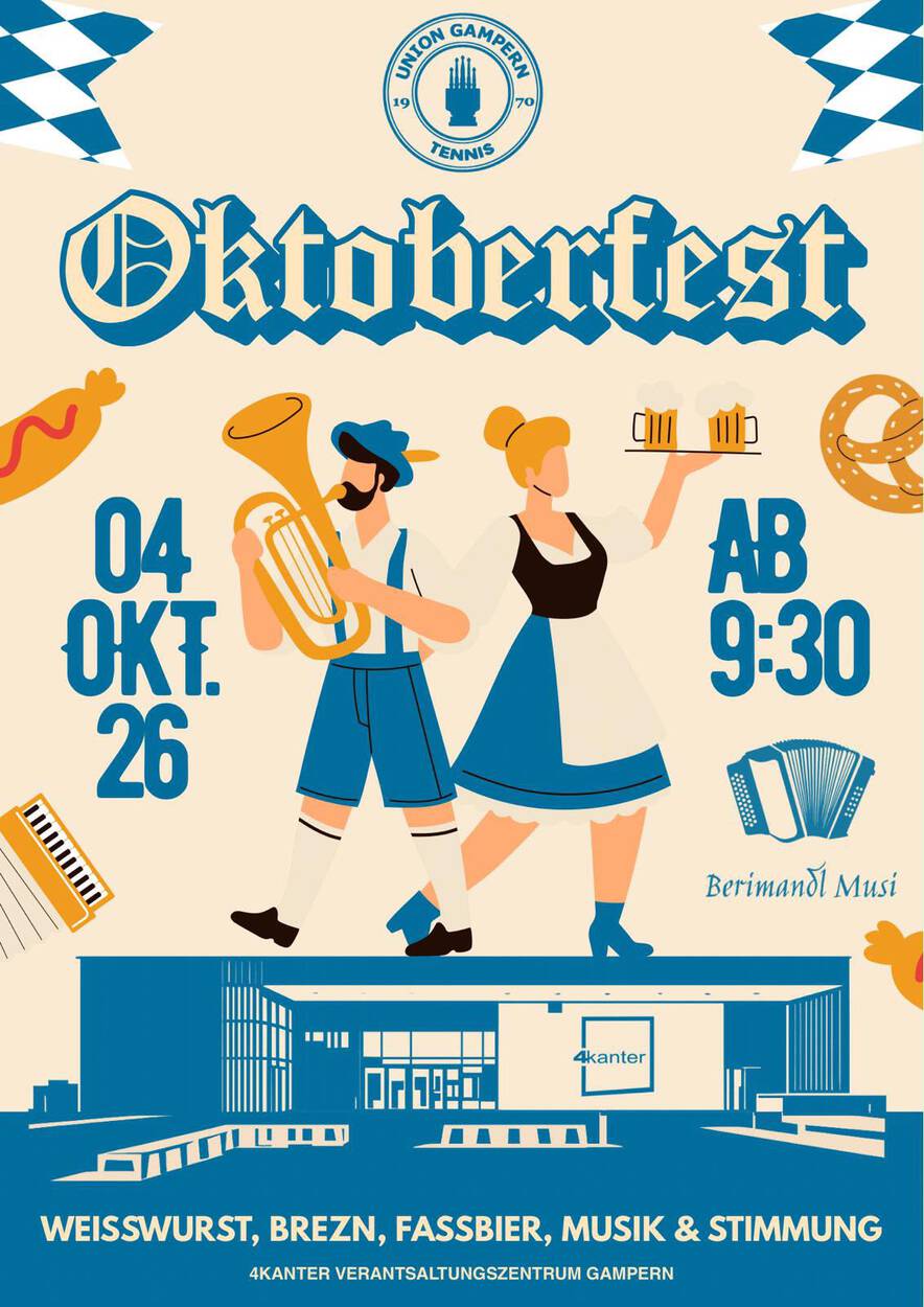 Oktoberfest des UTC Gampern am Sonntag 04.Oktober 2026